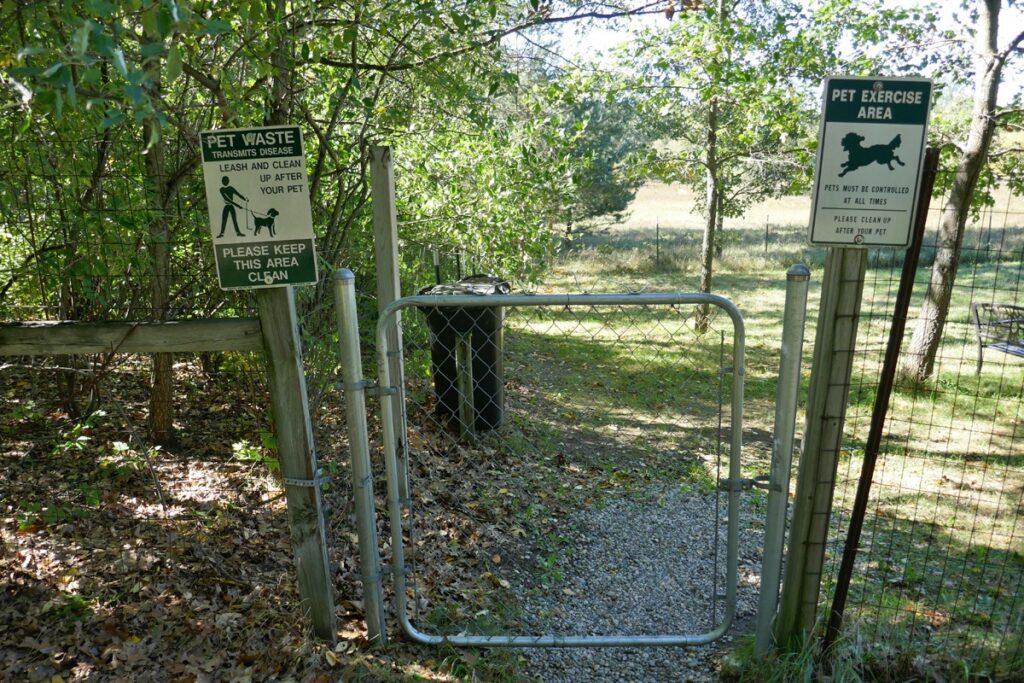 Entry to the dog park