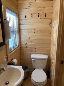 Deluxe cabin restroom